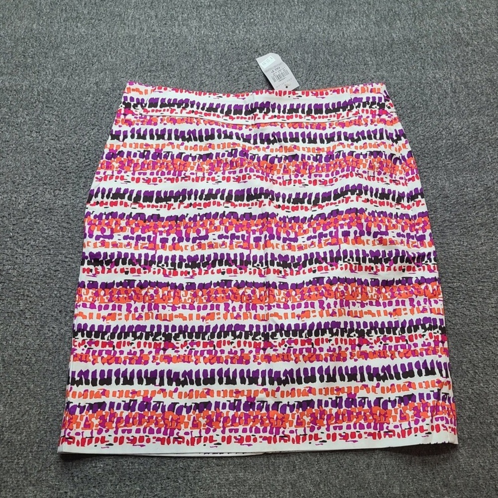 Ann Taylor Vibrant Multicolor Pencil Skirt
